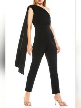 NWT Alexia Admor Chic Black One-Shoulder Jumpsuit